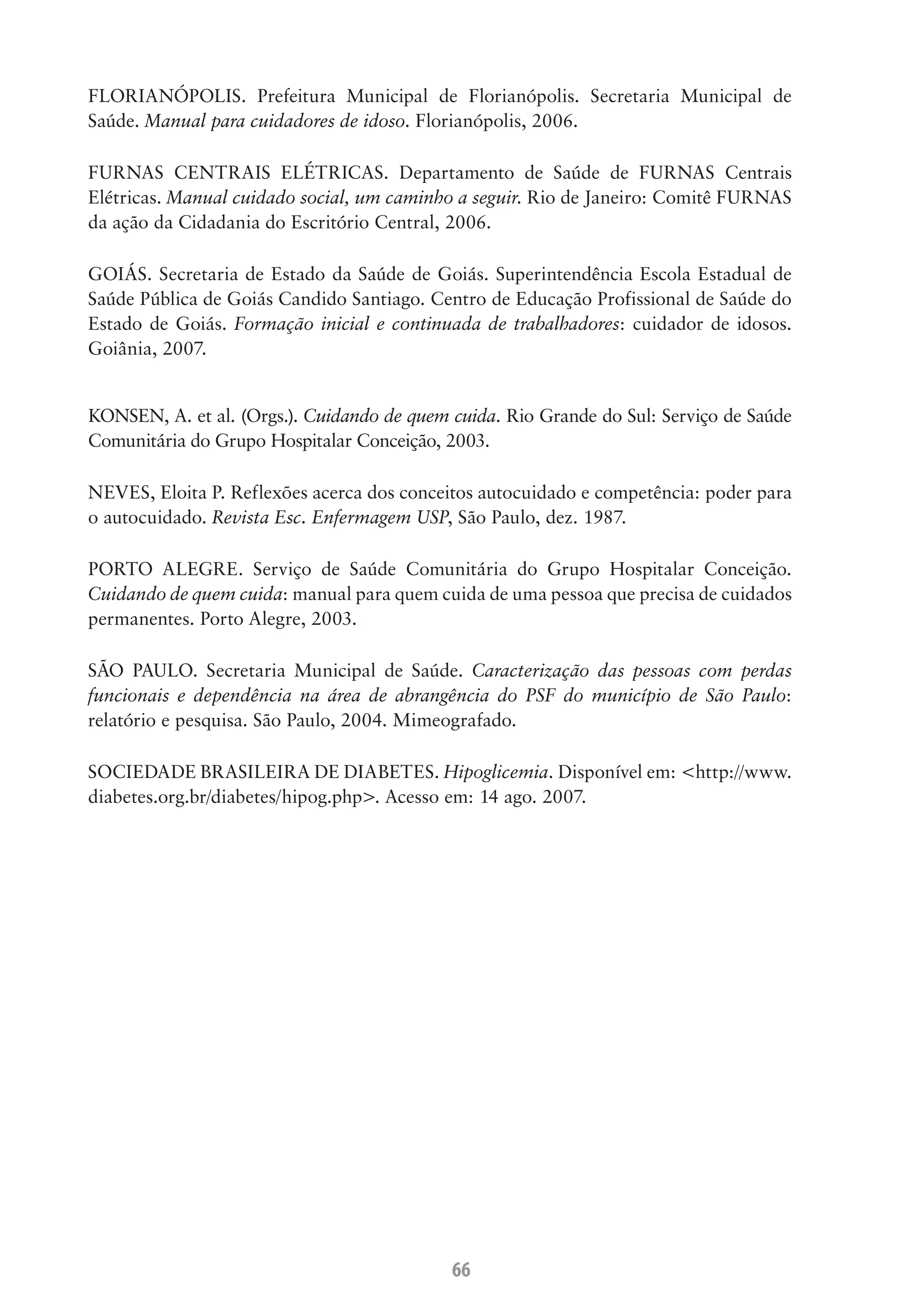 Guia Pratico do Cuidador - Ministério da Saúde