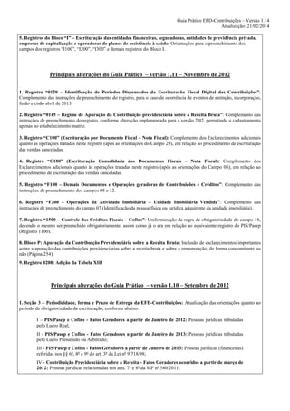 SPED - EFD-Contribuições - Novo Guia Prático 1.14