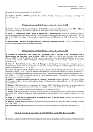 SPED - EFD-Contribuições - Novo Guia Prático 1.14
