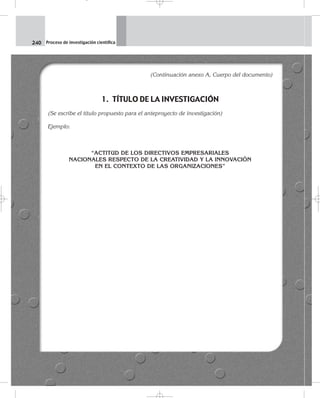 GUIA PARA PRESENTAR UN ANTEPROYECTO DE INVESTIGACION | PDF
