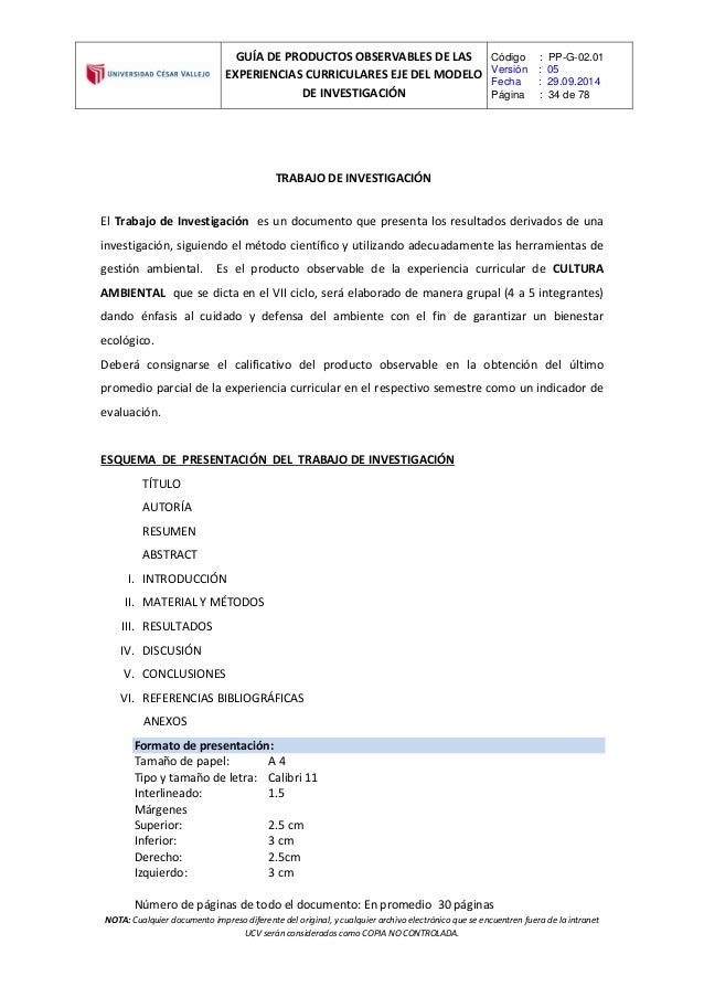formato de informe academico
