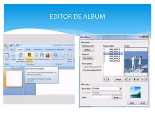 EDITOR DE ALBUM
 
