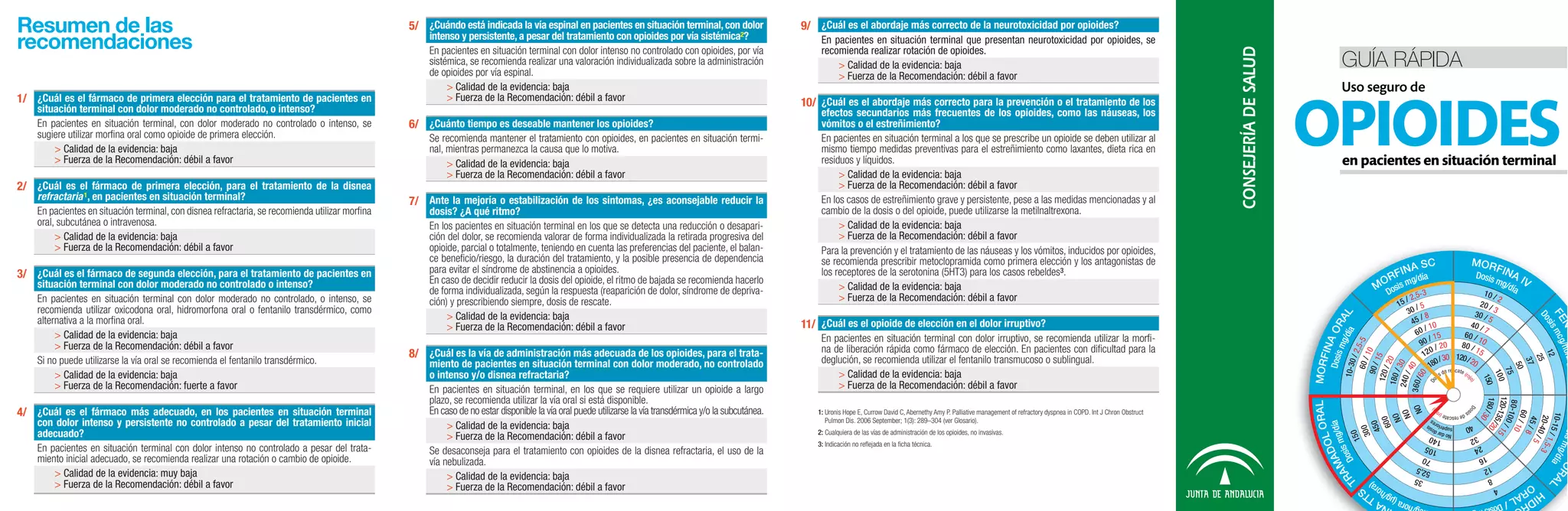 Guía Rápida Opioides En Pacientes Terminales 458 Opioides Terminal