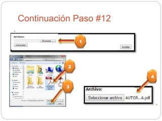 Continuación Paso #12
 
