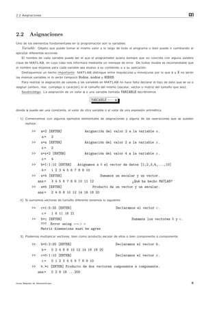Guia rapida de matlab (comandos basicos, graficacion y programacion) | PDF