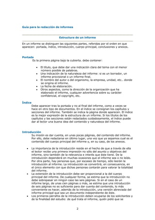 Guia redaccion de informe | PDF