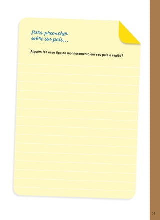 Para preencher
sobre seu país...
Alguém faz esse tipo de mo
                          nitoramento em seu país
                                                  e região?




                                                              31
 
