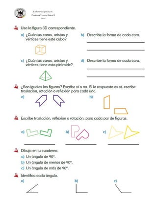 Katherine Espinosa M. 
Profesora Tercero Básico B 
2014 
 