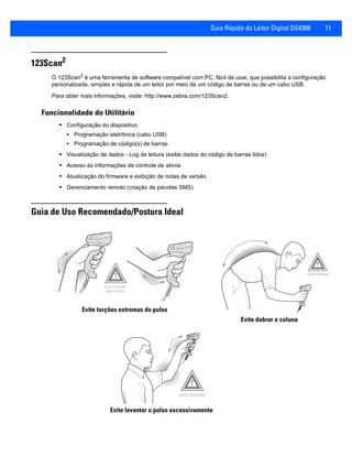 123scan2 DS4308 - Guia Rápido para Leitor Zebra | PDF