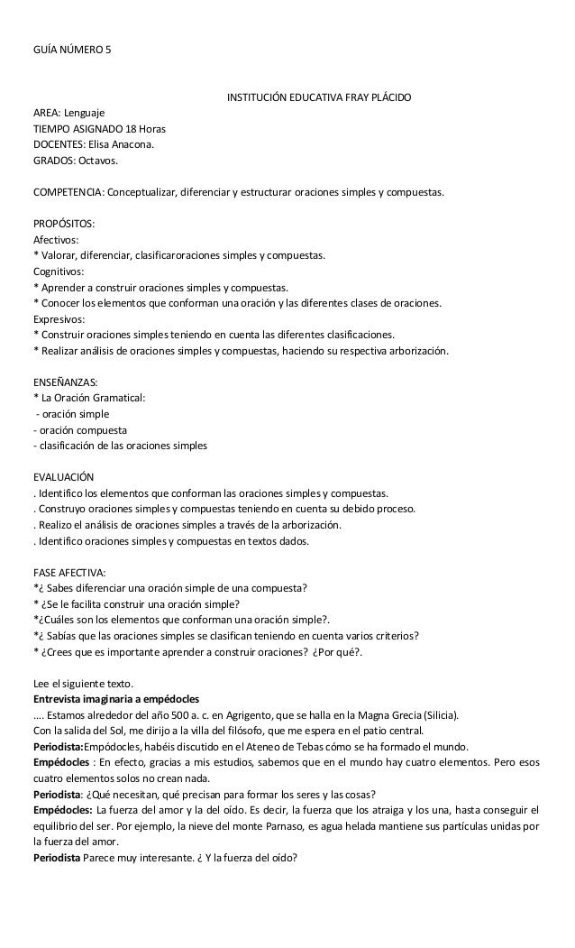 8.º grado sol english guía de estudio