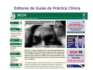 Editores de Guías de Práctica Clínica 