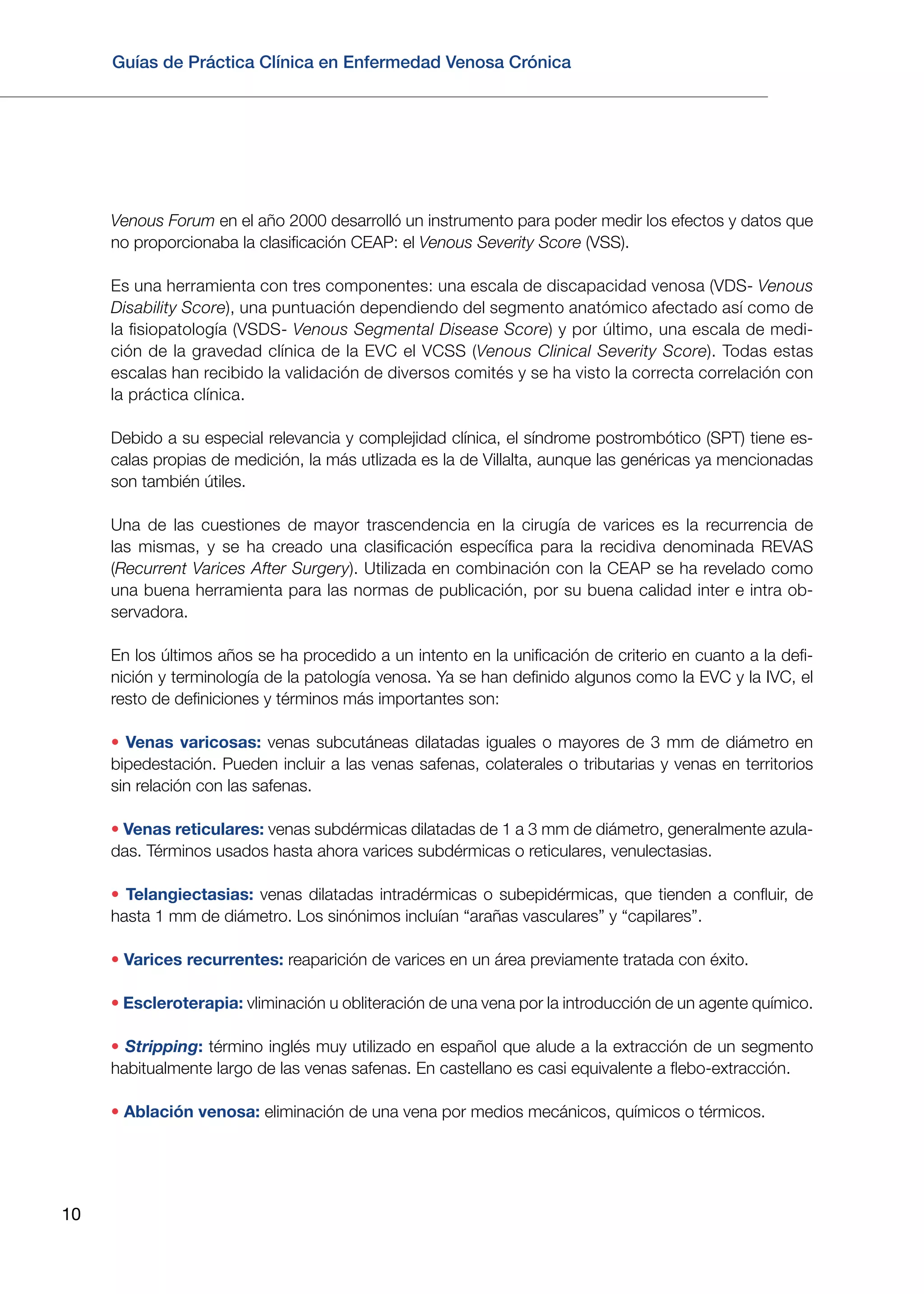 Vds Instrumento Guías de Práctica Clínica en Enfermedad Venosa Crónica | PDF
