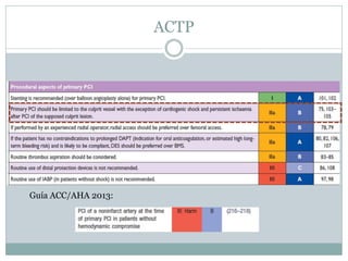ACTP
Guía ACC/AHA 2013:
 