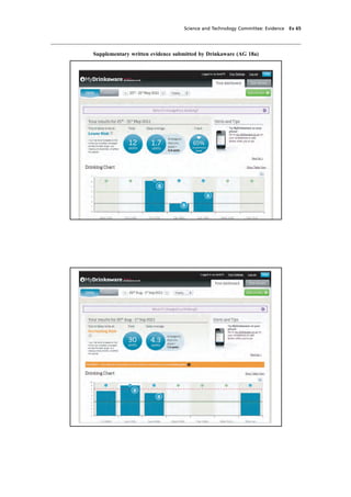 cobber Pack: U PL: CWE1 [O] Processed: [03-01-2012 16:31] Job: 015231 Unit: PG03
Science and Technology Committee: Evidence Ev 65
Supplementary written evidence submitted by Drinkaware (AG 18a)
 