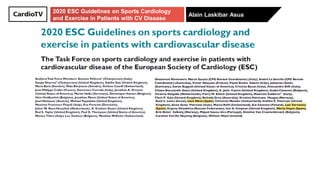 2020 ESC Guidelines on Sports Cardiology
and Exercise in Patients with CV Disease
Alain Laskibar Asua
 