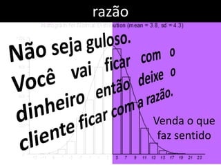 razão




        Venda o que
         faz sentido
 