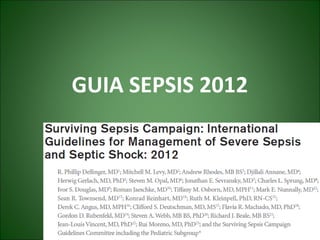 GUIA SEPSIS 2012
 