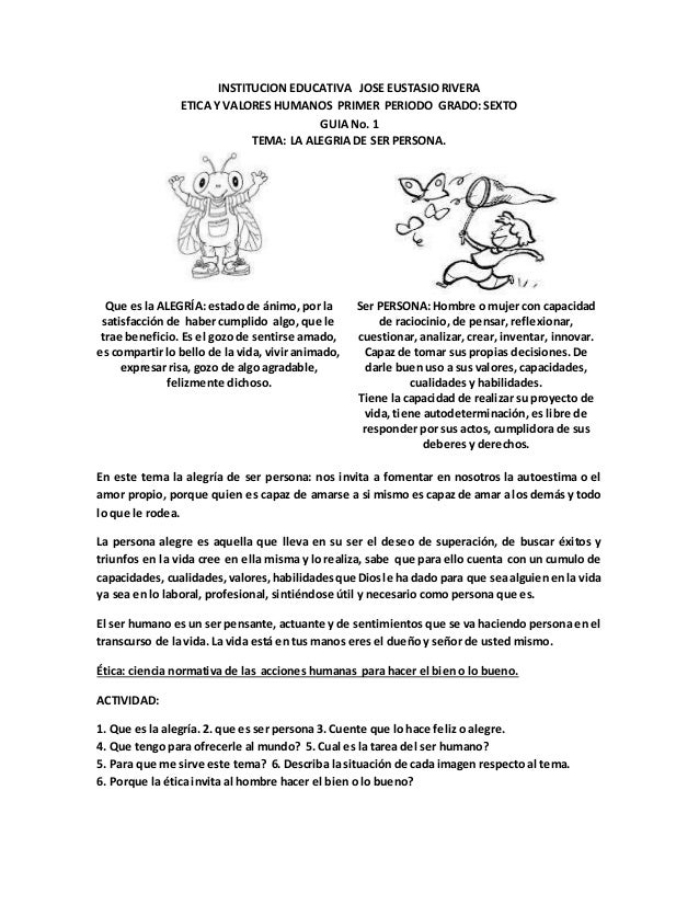 Guias Etica Sexto