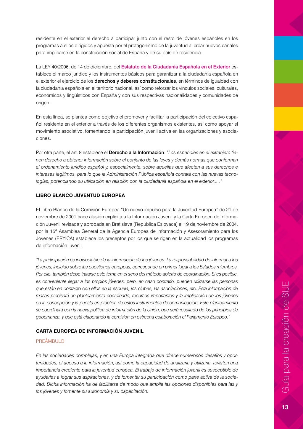 Guía para la creación de servicios de información juvenil