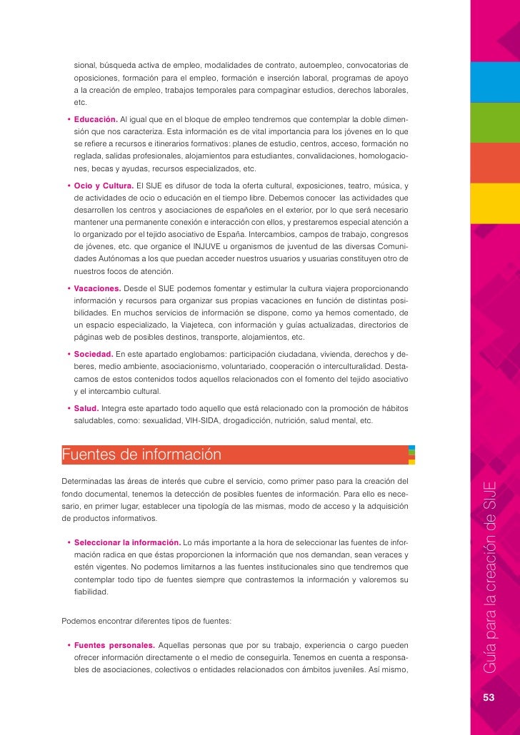 Guía para la creación de servicios de información juvenil