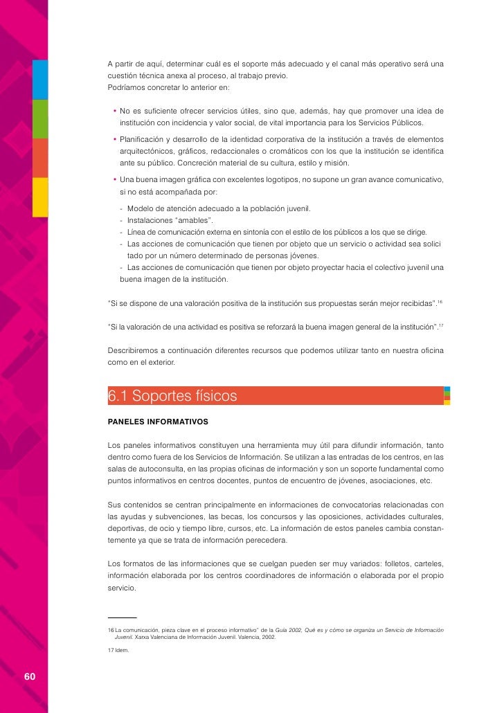 Guía para la creación de servicios de información juvenil