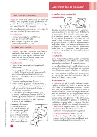 La evaluación y sus agentes
                                              Pensar, formar pares, compartir
                ...