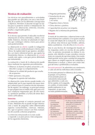 Técnicas de evaluación                                 Preguntas pertinentes.
                                            ...
