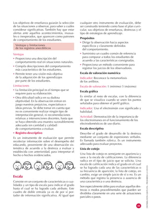 Los objetivos de enseñanza guiarán la selección      cualquier otro instrumento de evaluación, debe
de las situaciones a o...