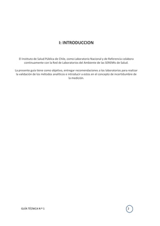 Guia técnica 1 validación de métodos y determinación de la ...