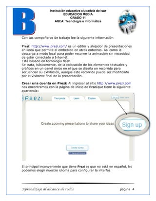 Guia tecnología e informática grado once segundo periodo | PDF