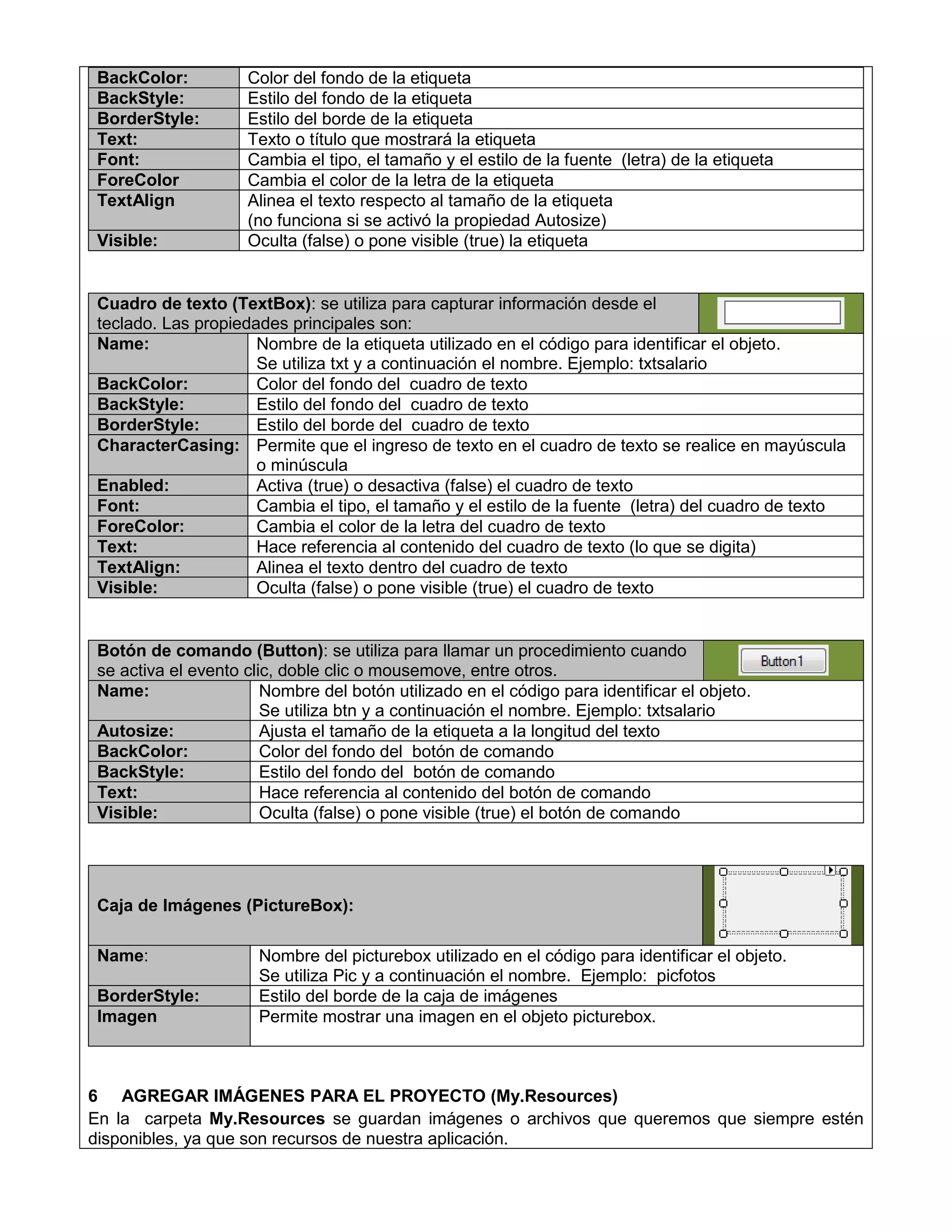 Guia trabajo visual basic (parte I) | PDF