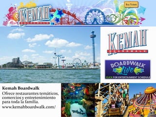 Kemah Boardwalk
Ofrece restaurantes temáticos,
comercios y entretenimiento
para toda la familia.
www.kemahboardwalk.com/
 