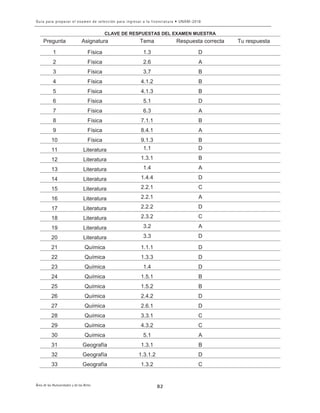 Guia unam 2018 area 4