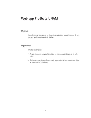 Web app Pruébate UNAM
 