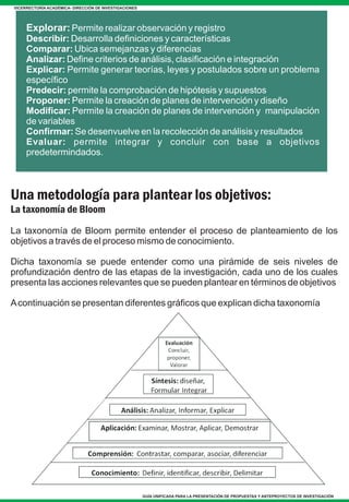Guia unificada anteproyecto y propuesta de inv ugc | PDF