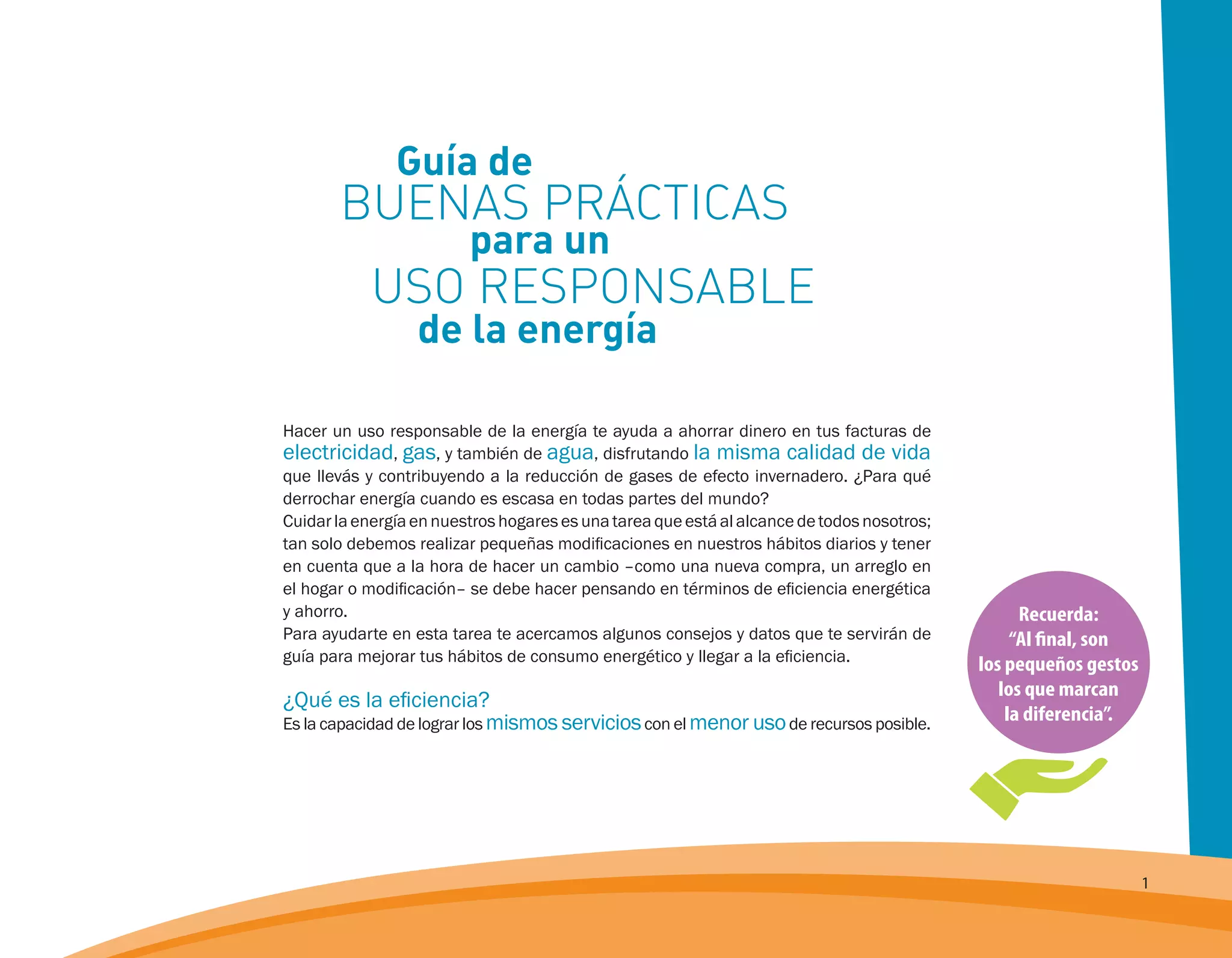 Guía de buenas prácticas para un uso responsable de la energía | PDF