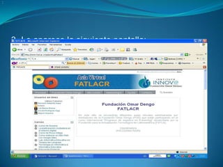 3- Le aparece la siguiente pantalla::