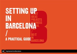 SETTING UP
IN
BARCELONA
/
A PRACTICAL GUIDE
 