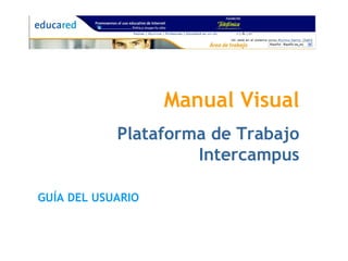 Manual Visual Plataforma de Trabajo Intercampus GUÍA DEL USUARIO 