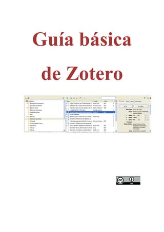 Guía básica
de Zotero
 