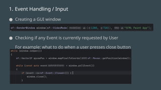 GUI Based Paint App using SFML - How to create one for yourself | PPTX