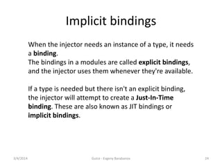 Guice - dependency injection framework | PDF