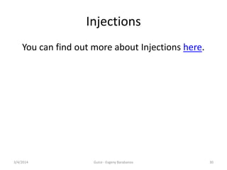 Guice - dependency injection framework | PDF