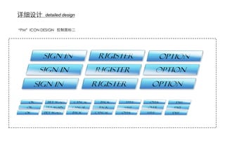 详细设计      detailed design


“PM”ICON DESIGN 控制图标二
 