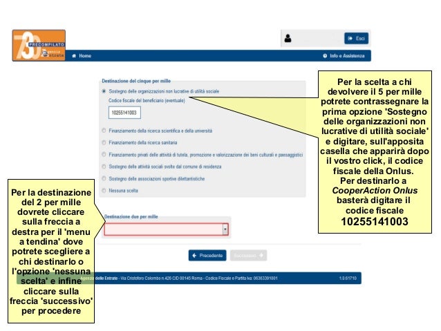 Guida 730 precompilato dichiarazione redditi online 5xmille 5x1000 Dichiarazione redditi online
