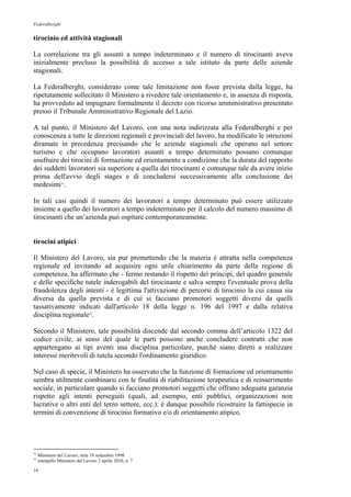 Guida agli stage nel settore turistico