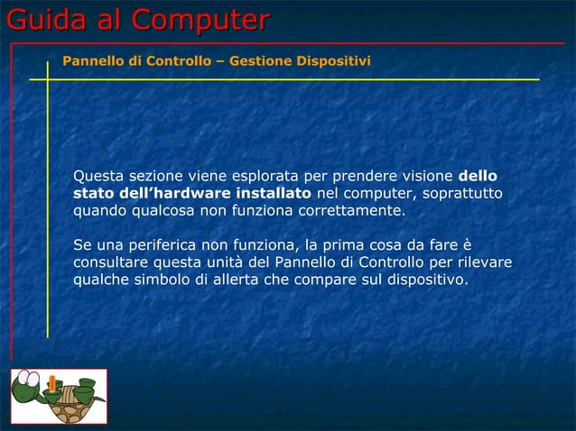 Guida al Computer - Lezione 111 - Pannello di Controllo - Gestine ...