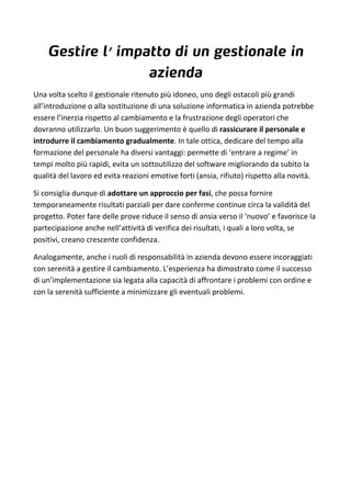 Guida alla software selection | PDF