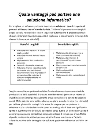 Guida alla software selection | PDF