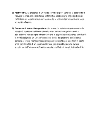 Guida alla software selection | PDF